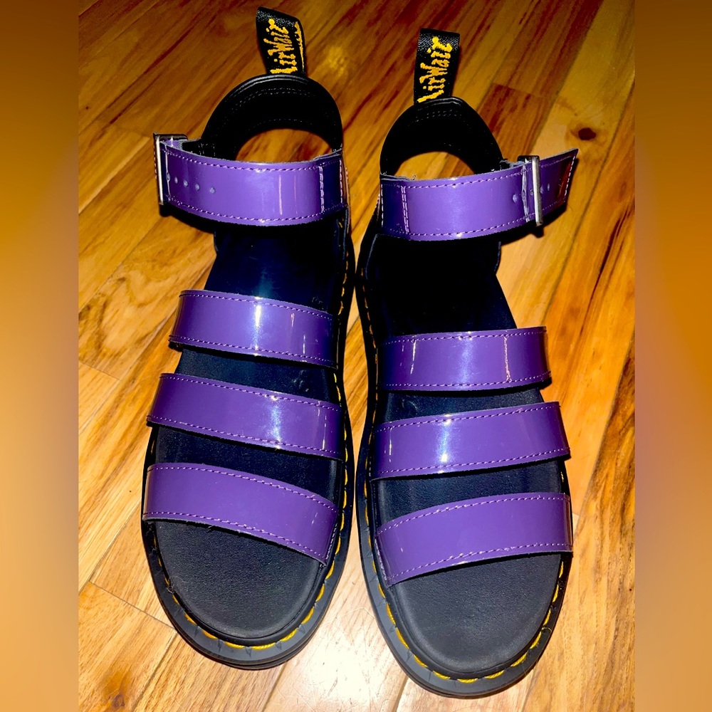 Dr. Martens Blaire Patent Leather Sandals Size US 9 / UK 7